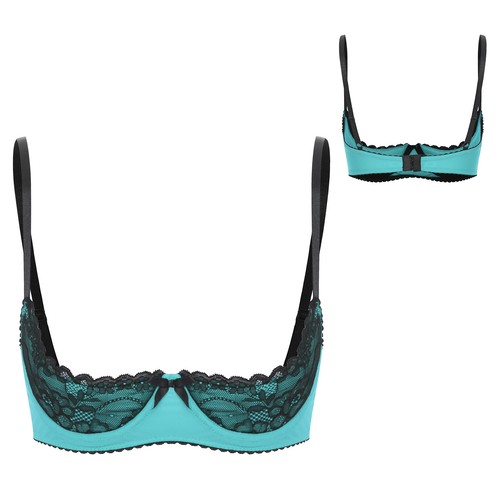 Damen bustier mesh spitze - mesh,